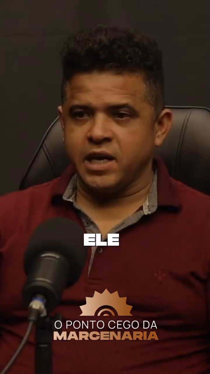Empresário do setor moveleiro em depoimento sobre a imersão O Ponto Cego da Marcenaria